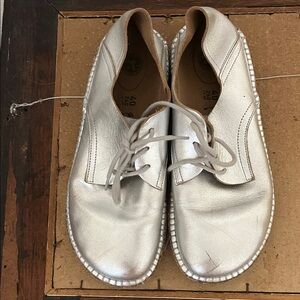 Silver Birkenstock Women's Lace-Up Shoes